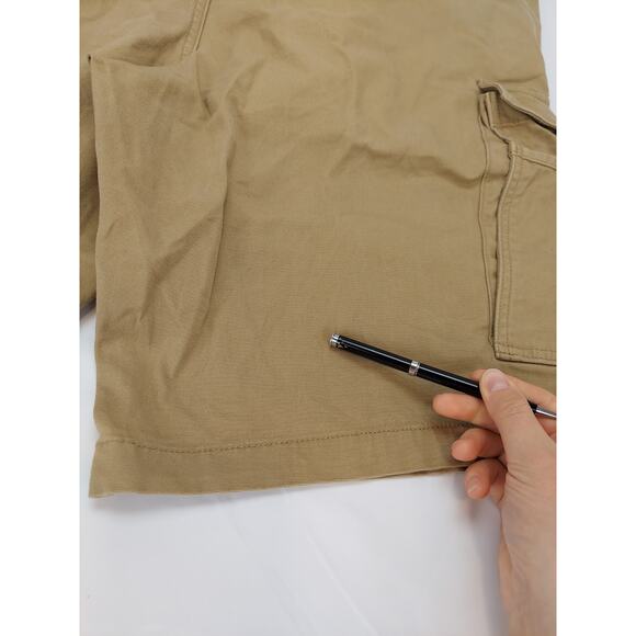 Carhartt Men's Rugged Flex Relaxed Fit Canvas Cargo Work Shorts Khaki Size 40 - Picture 8 of 9